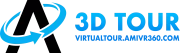 Logo VirtualTour AMIVR360 service de visites virtuelles 360 professionnelles